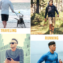 Men's Sun Protection shirts Summer UPF 50+ Long Sleeve Quick Dry Men Shirts Breathable Hiking Fish Performance Tops UV-Proof