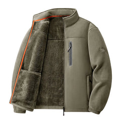 Men's Outdoor Fleece Jacket Autumn Winter Thickened Polar Fleece with Added Insulation New Season Warm Casual Coat
