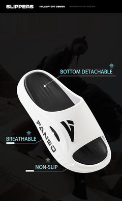 EVA Men Outdoor Slippers Sports Heightened Thick Bottom Slippers Comfortable Breathable Outdoor Slippers