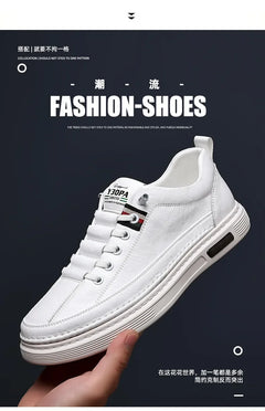 New Leather Shoes for Men Non-slip Sports Fashion Comfortable Sneakers Male Flat Slip-on Casual Brand Men's Casual