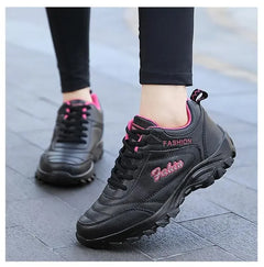 New 2025 Autumn Winter Sneakers Women Comfort Soft Sole Non Slip Casual Shoes for Women PU Waterproof Sport Shoes Zapatillas