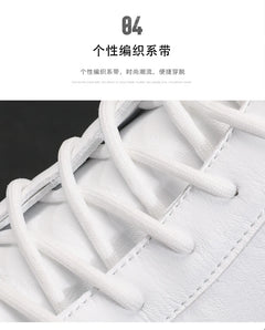 Shoes for Men Fashion Casual Sports Shoes Male Sneakers Trend Genuine Leather 2023 New Flat Running Shoes Large Size 39-46 White