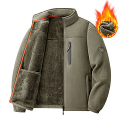 Men's Outdoor Fleece Jacket Autumn Winter Thickened Polar Fleece with Added Insulation New Season Warm Casual Coat