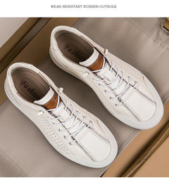 Genuine Leather Casual Shoes for Men 6CM Height Increase Sports Shoes High Quality Flats Shoes Male Brand Office Work Shoe
