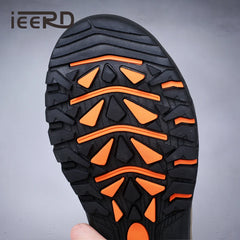 Cow Leather Outdoor Men Slippers Non-slip Wear-resistant Men's Flip Flops Summer Casual Shoes For Men Beach Sandals Plus Size