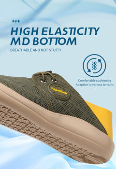 Hot Summer Mesh Men's Shoes Fashion Breathable Men Casual Shoes Handmade Flat Wading Shoes Outdoor Men Sneakers Big Size 38-46