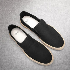 Soft Espadrilles Men Hemp Loafers Slip on Shoes Fashion Mens Shoes Casual Male Breathable Canvas Spring Rubber Sneakers Men