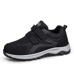 Diabetic Shoes for Men Comfort Walking Shoes for Elderly Swollen Feet Orthopedic Adjustable Double Strap Hook and Loop Sneakers