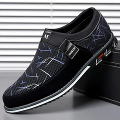 Business Men Leather Shoes for Men 2025 New Comfort Trend Flat Work Shoes Casual Moccasin Sneakers Slip on Big Size Male Loafers