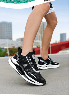 Lightweight Breathable Running Shoes Men Popcorn Shock Absorption Sneakers Flexible Anti Slip Outdoor Sports Shoes Summer Autumn
