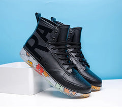 Men Rain Boots Fashion Trendy Nude Boots Anti-skid Work Chef Shoes Durable Waterproof Rubber Fishing Shoes Male Sneakers 2023New