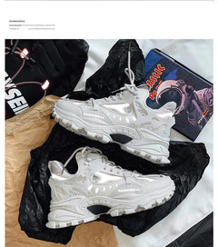 Men's Vulcanized Shoes Luxury Sneakers Harajuku Chunky Sneakers Autumn Running Footwear Male High Fashion Zapatos Hombre