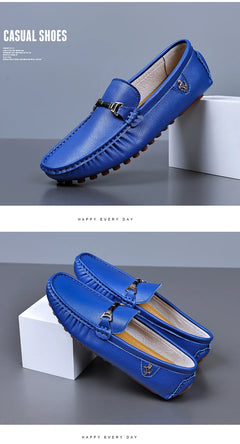 MAEDEF Men's Loafers 2024 Spring Autumn Fashion Shoes Men Classic Brand High Quality Leather Comfy Drive Shoes Boat Casual Shoes