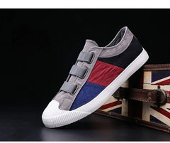 Fashion Men's Canvas Sneakers Casual Shoes Breathable Flat Buckle Loafers Shoes Summer Autumn Mens Designer Men Board Shoes