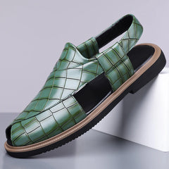 Men's Summer Fashionable Breathable Sandals Wear-Resistant Anti-Slip Comfortable Versatile Trendy Men's Shoes-2021