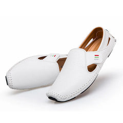 Men's Moccasins Summer Walking Breathable Casual Shoes Flat Shoes