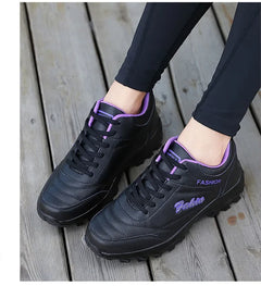 New 2025 Autumn Winter Sneakers Women Comfort Soft Sole Non Slip Casual Shoes for Women PU Waterproof Sport Shoes Zapatillas