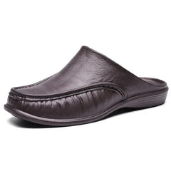 2025 Men Shoes EVA Slip on Flats Shoes Men's Slippers Men Walking Half Slipper Comfortable Soft Household Sandals