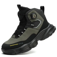 Rotating button Safety Shoes Men Boots work Sneakers Male Steel Toe shoes Protective Boots Puncture-Proof Indestructible shoes