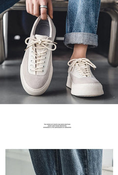 Korean Fashion Casual Canvas Sneakers Men Harajuku Platform Canvas Shoes Man Breathable Men's Vulcanized Shoes Zapatos De Lona