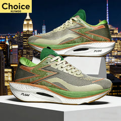 Running Shoes Carbon Board Speciality Marathon Men Sports Breathable Lightweight Women's Comfortable Athletic Nonskid Sneakers