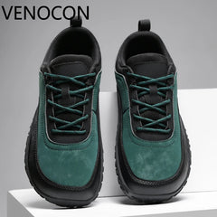 VENOCON Barefoot Minimalist Men's Stylish Style Casual Shoes Sneakers With Wide Nose Toe Box Walking Hiking Trail Footwear Man