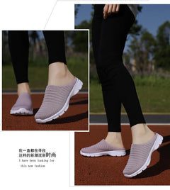 Men Slippers Summer Mesh Breathable Home Indoor Slippers Men Thick Bottom Slides Fashion Couple Walking Shoes Chanclas Hombre