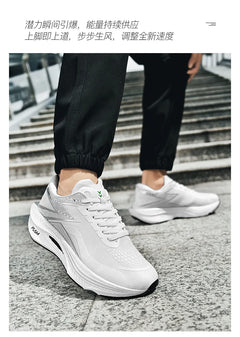 Running Shoes Carbon Board Speciality Marathon Men Sports Breathable Lightweight Women's Comfortable Athletic Nonskid Sneakers
