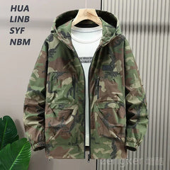 Extra large men's loose workwear windbreaker plus size trendy camouflage casual jacket assault coat 12XL 11XL 10XL men clothing