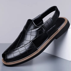 Men's Summer Fashionable Breathable Sandals Wear-Resistant Anti-Slip Comfortable Versatile Trendy Men's Shoes-2021