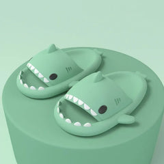 Big Size 36-47 Shark Slippers Men Flip Flops Soft EVA Flats Women Summer Beach Sandals Couple Platform Anti-Slip Bathroom Slides