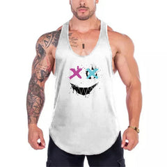 2024 New Men's Sleeveless Vest T-Shirt Sports Style Running Mountain Climbing Exercise Vest Breathable and Refreshing Men's Vest
