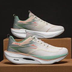 Men Running Shoes Marathon Sports Air Cushion Carbon Board Breathable Lightweight Comfortable Women Outdoor Athletic Sneakers