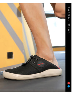 Hot Summer Mesh Men's Shoes Fashion Breathable Men Casual Shoes Handmade Flat Wading Shoes Outdoor Men Sneakers Big Size 38-46