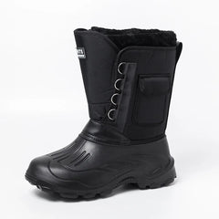 Winter Men's Waterproof Sneakers 2025 Outdoor Snow Boots for Men Thickened Warm Fishing Non-slip Hiking Boots Male Plus Size 46