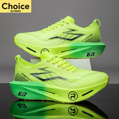 New Sports Shoes for Men Women Running Sneakers Carbon Plate Male Marathon Racing Shock-absorbing Athletics Sport Training Shoes