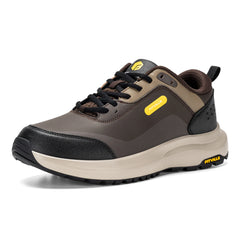 Fittington Hiking Shoes Extra Wide For Man Outdoor Walking Shoes Low-top Waterproof Work Shoes Toe with Arch Support for Heel