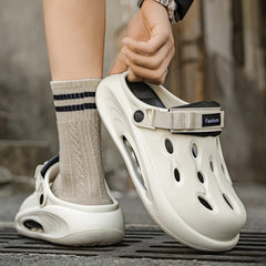 Couple Style Men's and Women's Summer Outdoor Hollow Anti-Slip Beach Shoes, Anti-Odor Dual-Purpose Sandals and Slippers