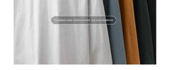 DUKEEN Men's 260G Long Sleeve T Shirts 2025 Spring Pure Cotton Solid Color Basic Crew-Neck Undershirt Men's Loose Tops 11 Color