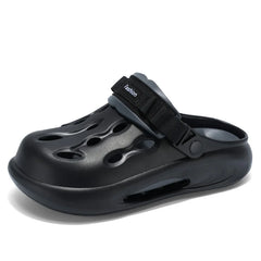 Couple Style Men's and Women's Summer Outdoor Hollow Anti-Slip Beach Shoes, Anti-Odor Dual-Purpose Sandals and Slippers