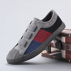 Fashion Men's Canvas Sneakers Casual Shoes Breathable Flat Buckle Loafers Shoes Summer Autumn Mens Designer Men Board Shoes