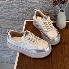 AIYUQI 2026 New Women's sneakers Shoes Flat Casual Women Skateboard Shoes Lace-Up Leopard Print female Dexterity Shoes