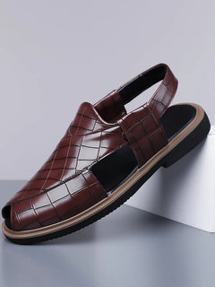 Men's Summer Fashionable Breathable Sandals Wear-Resistant Anti-Slip Comfortable Versatile Trendy Men's Shoes-2021