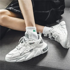 2025 Fashion and Comfortable Mesh Breathable Outsole Shoes Summer Hot Sale Mens Casual Shoes Thick Bottom Breathable Sneaker