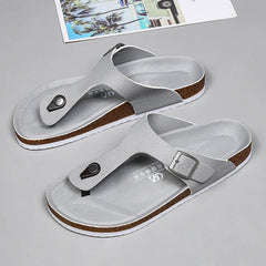 Big Size Mens Flip Flops Microfiber Leather Slippers Clogs Chanclas Hombre Chinelo Masculino Claquette Homme Summer Casual Shoes