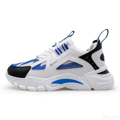 New Men's Shoes Spring  Autumn Breathable Mesh Shoes Thick soled Height Increasing Shoes Men's Versatile Trendy Sports Shoes