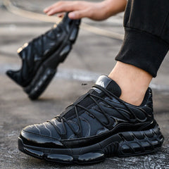 Air Cushion Safety Shoes Men Steel Toe Sneaker Puncture Proof Sport Work Shoes Man Safety Boots Black Male Work Boots Plus Size