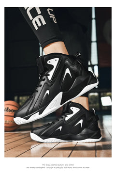 Men's plus size casual sneakers Four seasons breathable light outdoor basketball shoes fashion youth Joker sports running shoes