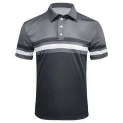 Men Summer Short Sleeve Spell Color Polo Shirt , Men Slim Fit Sport Golf Polo Shirt .