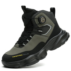 Rotating button Safety Shoes Men Boots work Sneakers Male Steel Toe shoes Protective Boots Puncture-Proof Indestructible shoes